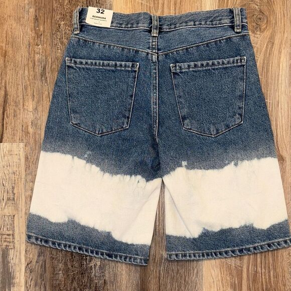 MANGO JEANS BERMUDA Shorts WOMENS 32/0 low rise - Picture 5 of 6